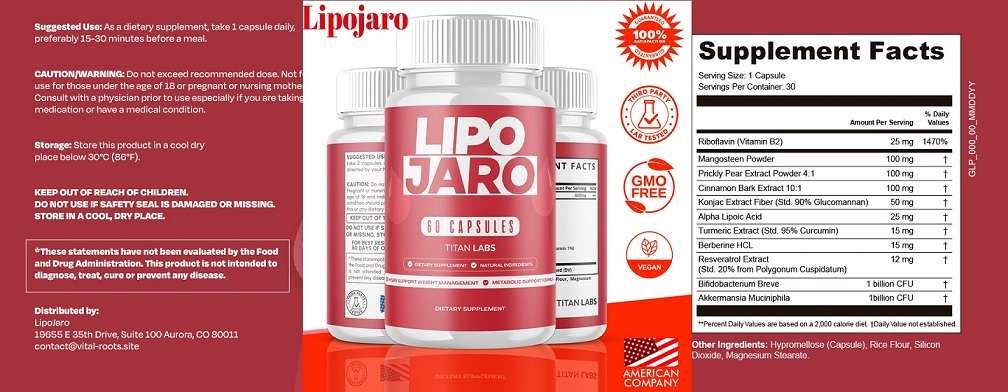 LipoJaro Ingredients
